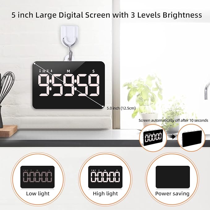 Rechargeable Digital Kitchen Timer