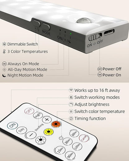 EZVALO 3-Pack Under Cabinet Lighting