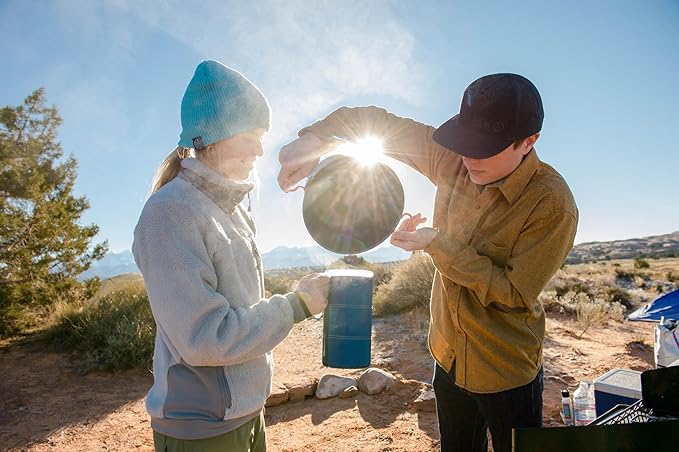 GSI Outdoors Halulite Aluminum Pot, Lightweight Hard Anodized Aluminum Camp & Backpacking Cookware with Lid & Folding Handle