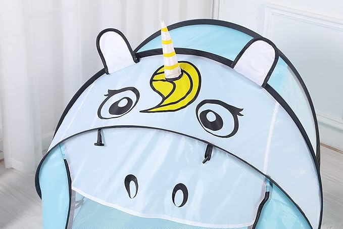 Kids Play Tents – Collapsible Tent for Boys Girls Gift - Large Foldable Playhouse Indoor/Outdoor Fun - Pop up Tent Toys for Age 1 and up Child Birthdays Presents (Unicorn)