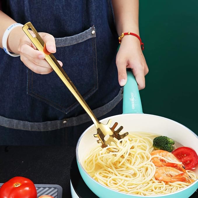 Gold Spaghetti Spoon, Berglander Pasta Server