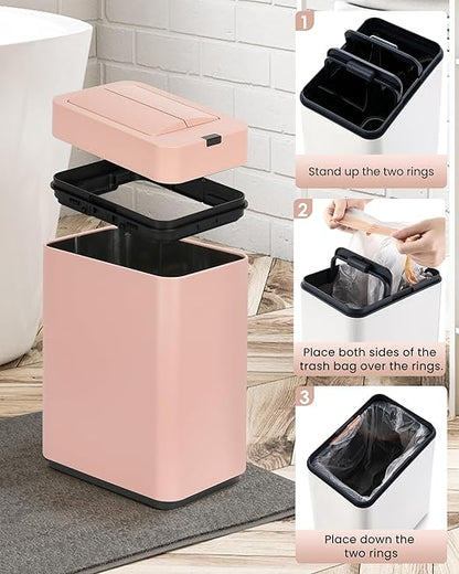 ELPHECO Bathroom Trash Can