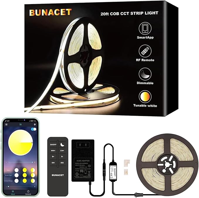 20ft COB LED Strip Lights