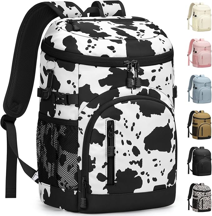 Cooler Backpack Insulated Waterproof,30 Cans Backpack Coolers Leakproof Lunch Backpack for Men Women Portable Soft Cooler Bag for Beach Camping Travel Picnic