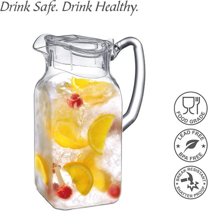 Amazing Abby - Quadly - Plastic Pitcher, Fridge Jug, Shatter-Proof, and More
