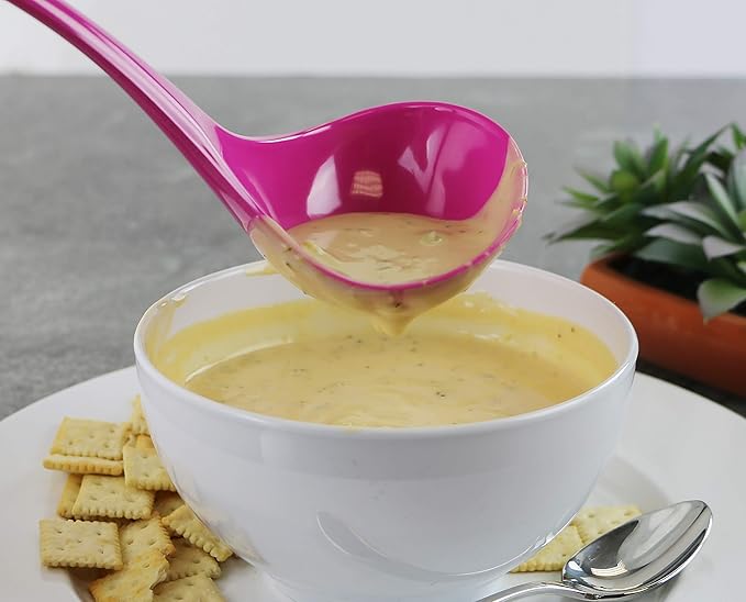 Reston Lloyd Melamine Soup Ladle Kitchen Utensil, Durable BPA-Free Plastic