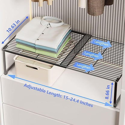 Extendable Metal Wire Shelf Organizer