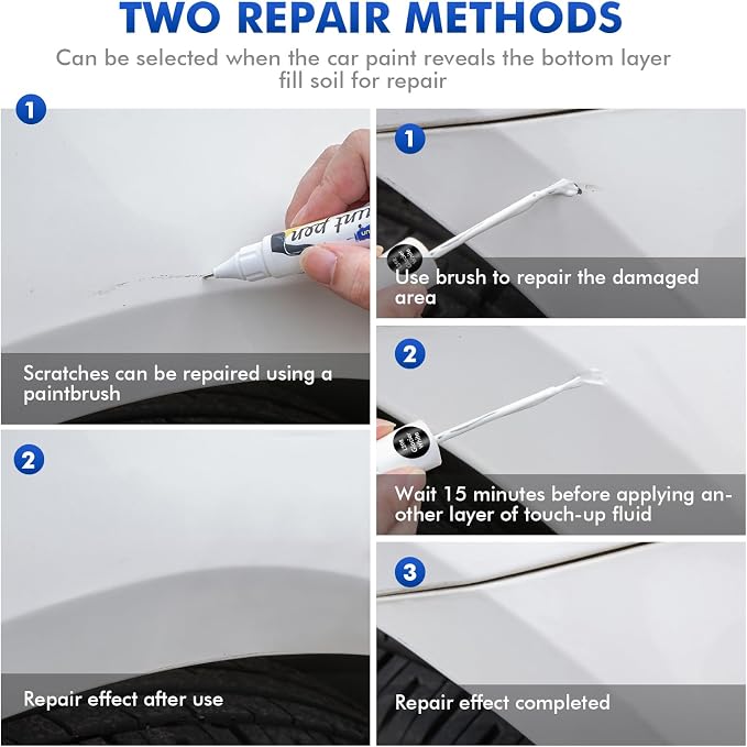 LZ7S Daytona Gray Touch Up Paint Compatible with Audi, DIY Car Paint Scratch Repair, Quick & Easy Fix Automotive Scratch Repair for Q3/Q5/Q7/Q8/A4/A5/A6/A7/A8/E-Tron/R8/TT