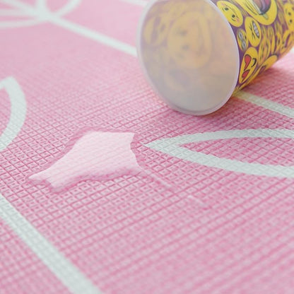 Baby Care Play Mat (Large, Sea Petals - Pink) 82'' x 55'' Original One-Piece Reversible Rollable Waterproof Play Mat for Infants, Babies, Toddler, and Kids