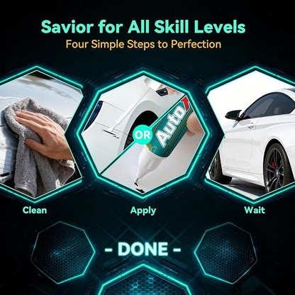 Soul Red Crystal Metallic Tricoat(46V) Touch Up Paint Compatible with Mazda Car Paint Pen Scratch Repair Automotive Scratch Remover Fix Exact Color Match