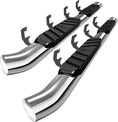 Tyger Auto 3.5" Rider Running Boards Compatible with 2019-2026 Chevy Silverado GMC Sierra 1500; 2020-2026 2500 3500HD | Crew Cab | TG-SS2C35067 | Side Step Rail Nerf Bars