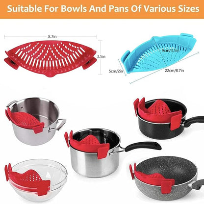 2 Pcs Clip on Strainers, Pot Strainer