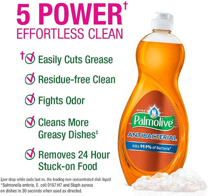 Palmolive Ultra Dish Soap, Antibacterial - 32.5 Fluid Ounce (9 Pack)
