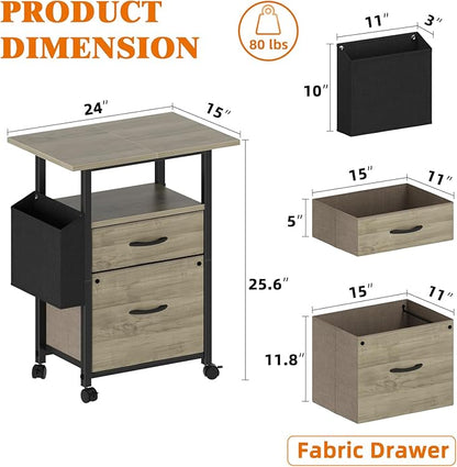 GYIIYUO 2 Drawer File Cabinet