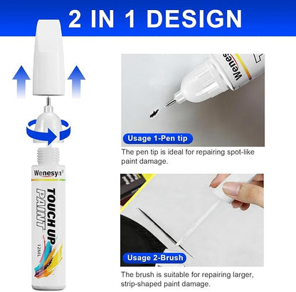 B2R Deep Sea Blue Touch Up Paint Compatible with Kia, Car Paint Scratch Remover for Nicks & Chips Repair, Automotive Paints Exact Match Forte/Rio