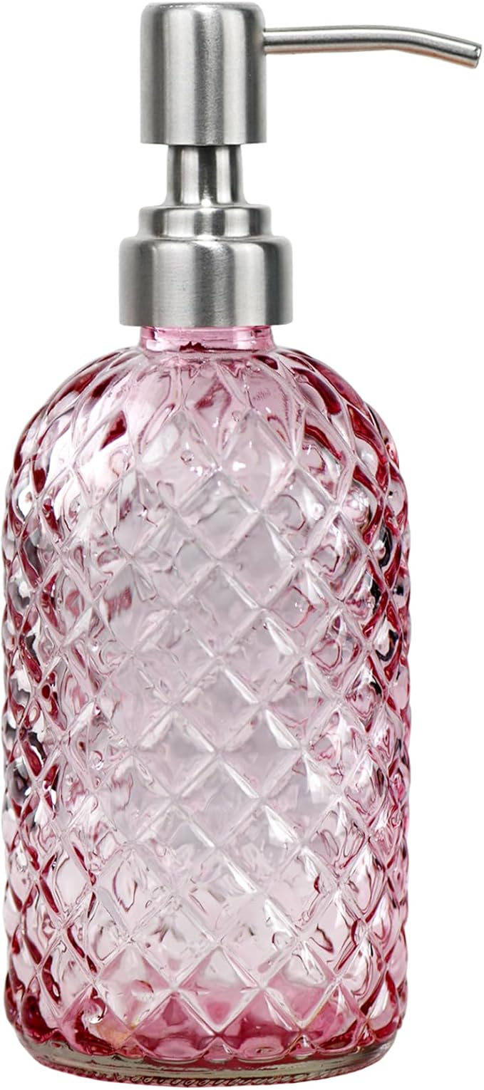 16 oz Soap Dispenser with 304 Rustproof Stainless Steel Pump, Bathroom