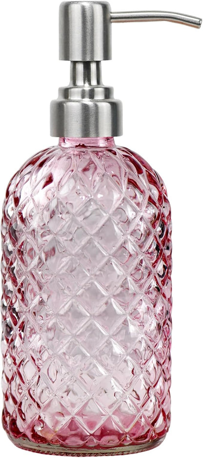 16 oz Soap Dispenser with 304 Rustproof Stainless Steel Pump, Bathroom