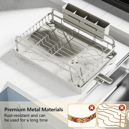 LIYI Dish Rack - Dish Racks for Kitchen Counter, Kitchen Dish Drying Rack