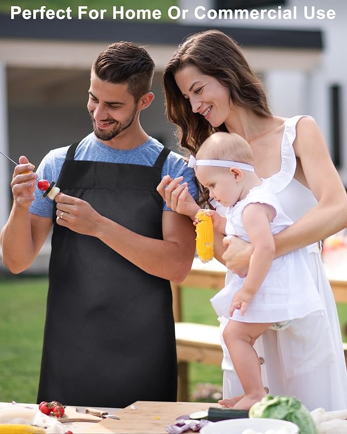 Foaincore 36 Pack Bib Aprons Bulk Plain Aprons