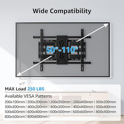 MOUNTUP Heavy Duty Full Motion TV Wall Mount