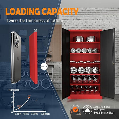 Yizosh Metal Garage Storage Cabinet