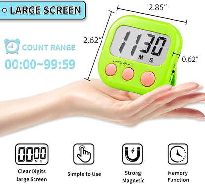 Timer for Kids Teachers Supplies Digital Kitchen Timers for Cooking Large