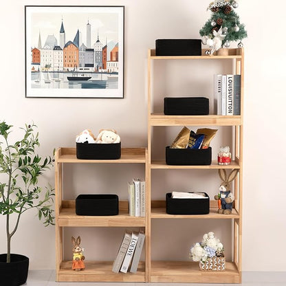 OIASKET 6 Pack Storage Baskets for Shelves, Small Baskets for Shelves, Cute