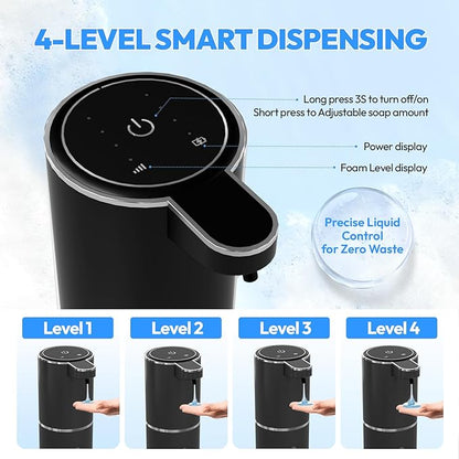 2 Pack Automatic Soap Dispenser Touchless, Liquid Hand Soap Dispenser 12.8oz