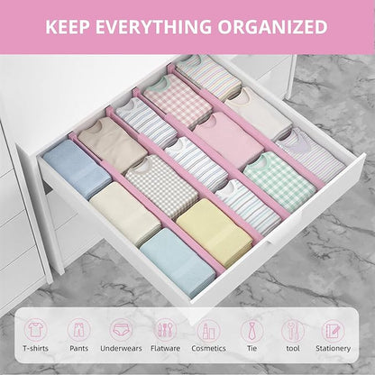 ANTOWIN Expandable Bamboo Drawer Dividers Organizers, Drawer Separators Splitter