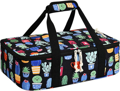 Corduroy Casserole Carrier, Insulated Lasagna Lugger