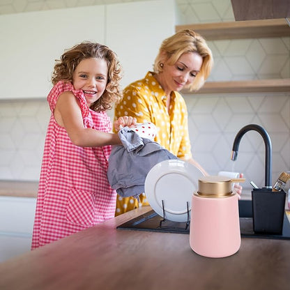 Soap Dispenser Ceramic with Easy-to-Press Pump Hand Lotion Liquid Dispenser