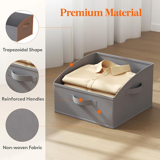 Lifewit Trapezoid Closet Storage Bins