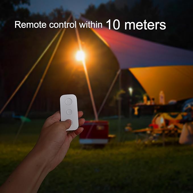 Portable 1500LM LED Camping Lantern,10000mAh Rechargeable Battery, 3 Light Modes,Brackets,Magnetic Suction Design,Flashlight,IPX4 Waterproof Tent Light for Camping,Hiking,Power Outages,Emergency