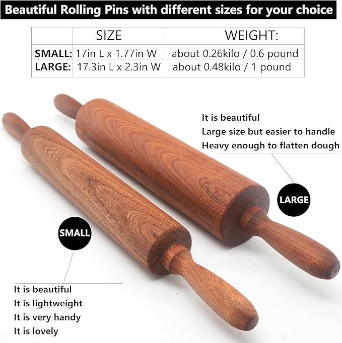 Classic Sapele Wooden Rolling Pin