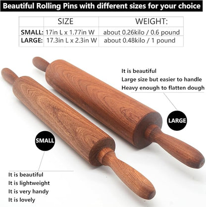 Classic Sapele Wooden Rolling Pin