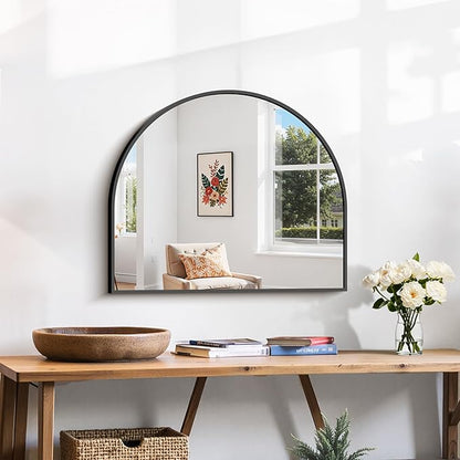 CIRCUMI Arched Wall Mirror, Metal Frame, Large Size