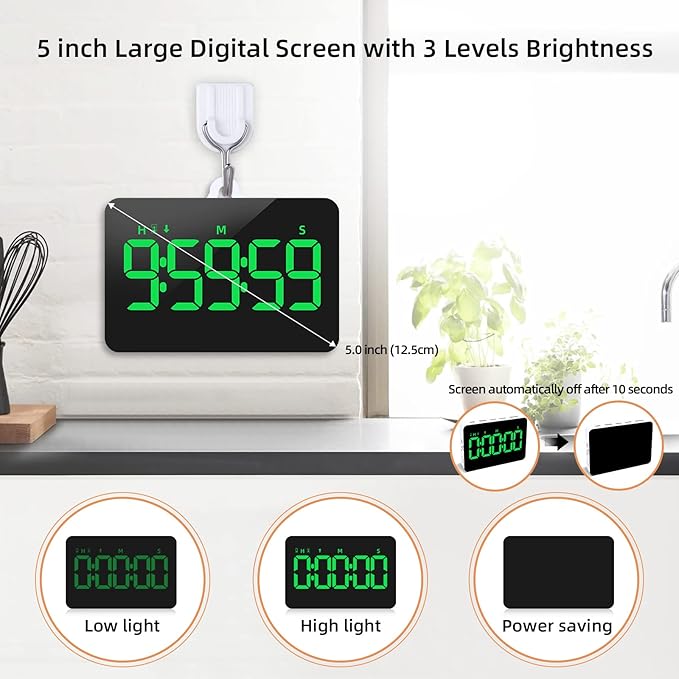 Rechargeable Digital Kitchen Timer