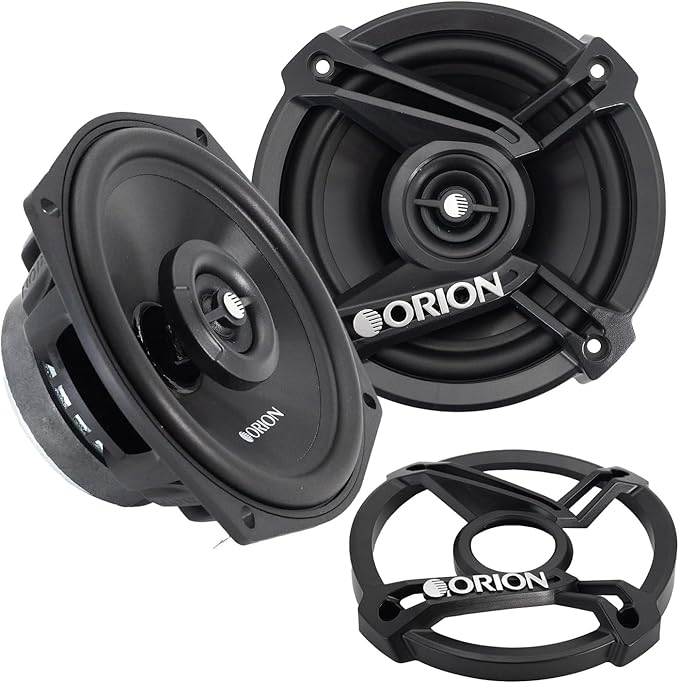 ORION Cobalt Series CB52 5.25” 2-Way Coaxial Car Speakers, 200W, 4 Ohms, Full Range, Enhanced Bass, Polypropylene Cone & Butyl Rubber Surround, Easy Install, Grills Included (Pair)
