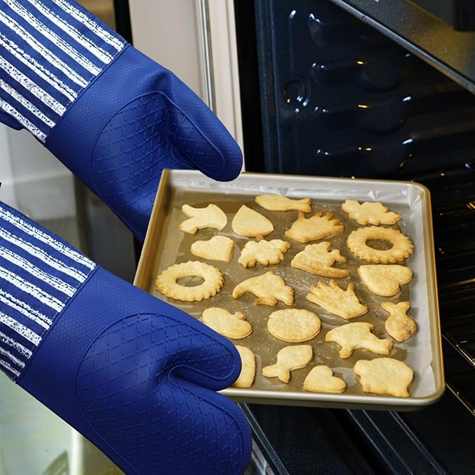 Alselo Silicone Oven Mitts Heat Resistant 932℉
