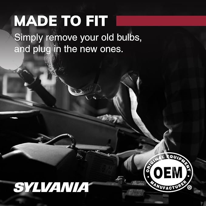 SYLVANIA - 2357 Long Life Miniature - Bulb, Ideal for Daytime Running Lights (DRL) and Back-Up/Reverse Lights (Contains 2 Bulbs)