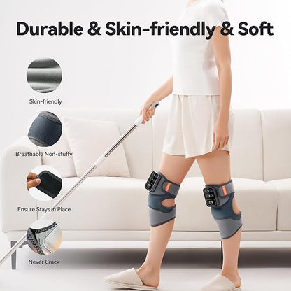 Cordless Knee Massager with Heat Vibration