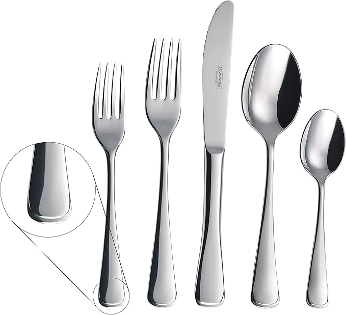 Tramontina 20 Piece Silverware Set - Monaco Utensils Set