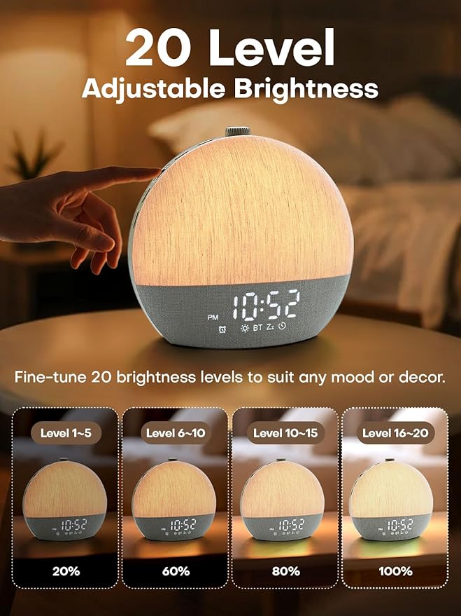 Zelaclock Sunrise Alarm Clock, Sunlight Alarm Clocks