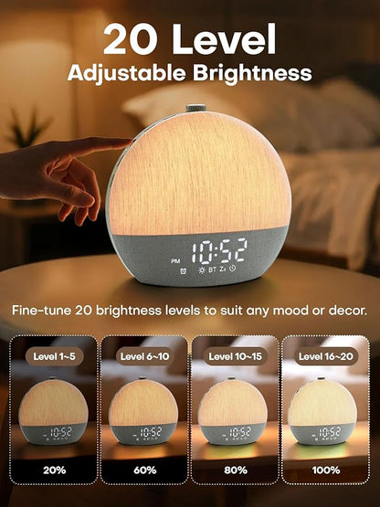 Zelaclock Sunrise Alarm Clock, Sunlight Alarm Clocks