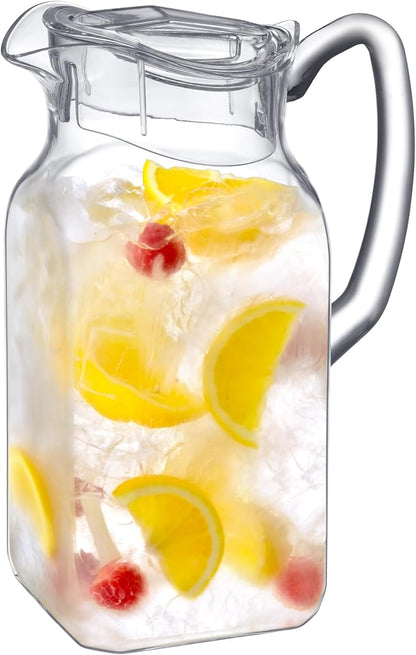 Amazing Abby - Quadly - Plastic Pitcher, Fridge Jug, Shatter-Proof, and More
