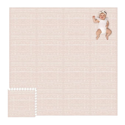 Lillefolk Baby Play Mat for Floor – 8x8ft Dusk | Soft Non Toxic Premium EVA Foam Tiles for Tummy Time, Crawling & Playroom – Waterproof Interlocking Floor Mat for Babies & Toddlers (16 Tiles)