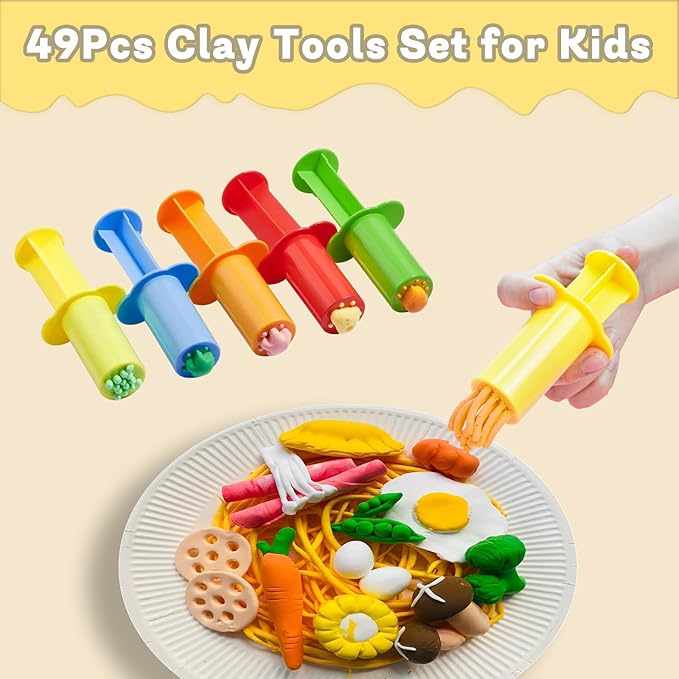 LCY WEDSHI Dough Tool Set, Dough Accessories Includes Animal Molds, Cutters