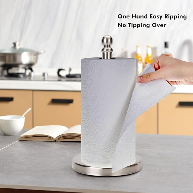 Paper Towel Holder Countertop, Standing Paper Towel Roll Holder