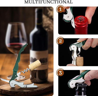 HYZ 2-Pack Wine Opener Waiter Corkscrew, Professional Wine Key