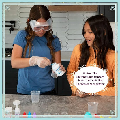 MindWare Science Academy Bath Bomb lab - A 20pc DIY Experiment kit for Boys & Girls - Make 4+ Bath Bomb Experiments - Great Gift for Children & Teenagers